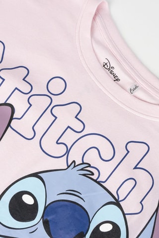 T-shirt Stitch Lilo et Stitch Disney - Noir, bleu et rose
