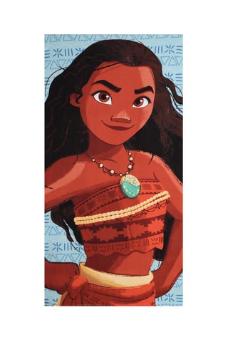 Telo doccia Vaiana Oceania Disney - 70 x 140 cm - Blu e marrone
