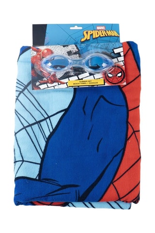 Telo mare e occhialini Spider-Man Marvel - Blu