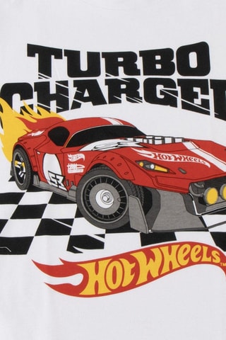 T-shirt Hot Wheels - Blanc