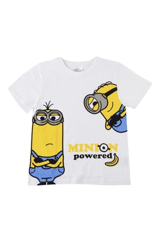 T-shirt Kevin et Stuart Les Minions - Blanc