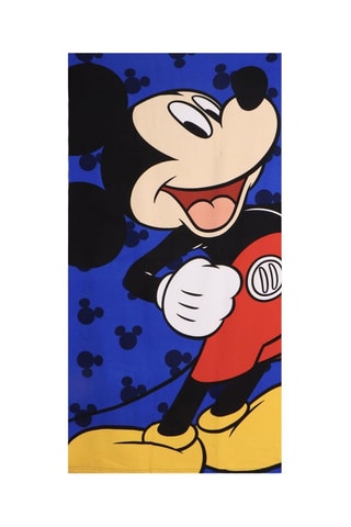 Telo doccia Topolino Disney - 70 x 140 cm - Nero e rosso