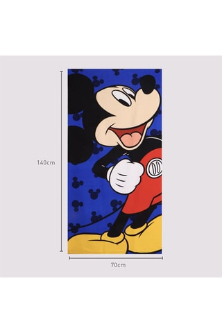Telo doccia Topolino Disney - 70 x 140 cm - Nero e rosso
