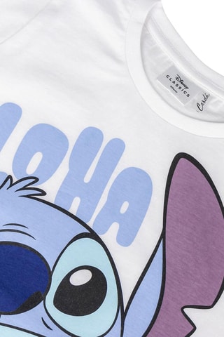 T-shirt Stitch Lilo et Stitch Disney - Blanc, noir et bleu
