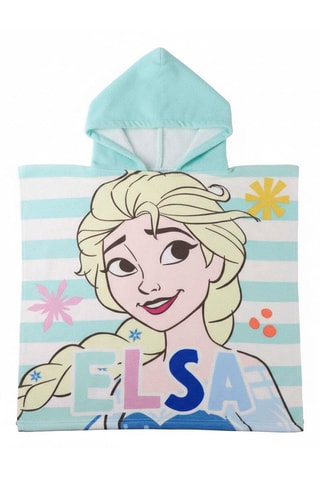 Mantellina da bagno con cappuccio Elsa Frozen Disney - Multicolore