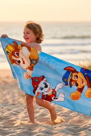 Telo mare Paw Patrol - 70 x 140 cm - Blu