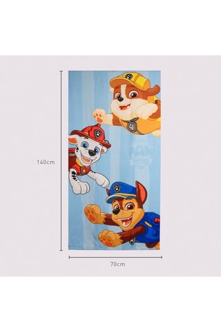 Telo mare Paw Patrol - 70 x 140 cm - Blu