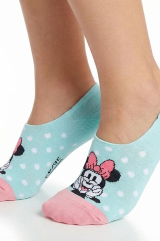 2 paia di calzini Minni Disney - Rosa e celeste - Blu e rosa