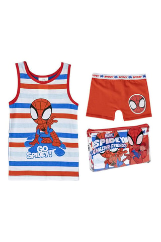 Pigiama e pochette da trasporto Spidey e i suoi fantastici amici Marvel - Bianco