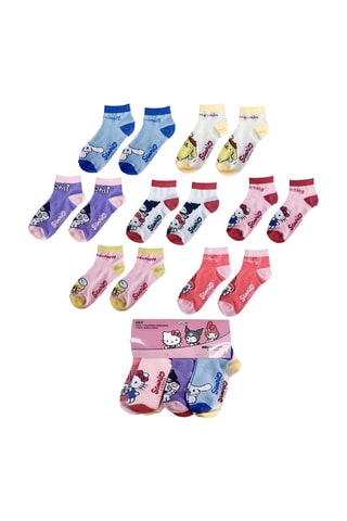 7 paia di calze Hello Kitty Sanrio - Multicolore