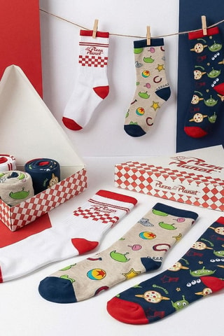 3 paia di calze Toy Story Disney Pixar - Multicolore