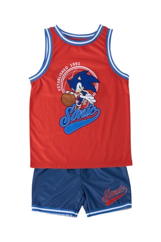 Canotta e shorts Sonic Sonic the Hedgehog - Rosso e blu