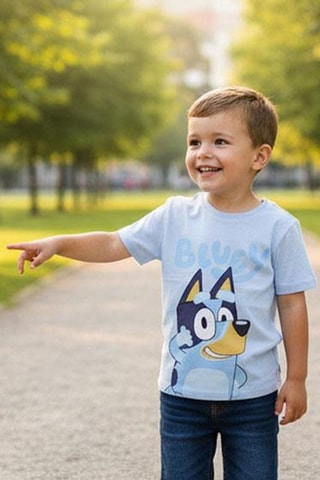 T-shirt Bluey - Blu