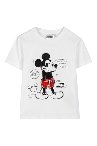 T-shirt Topolino Disney - Bianco, nero e rosso