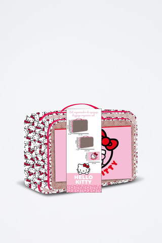 3 organizer da viaggio Hello Kitty Sanrio - Bianco e rosso