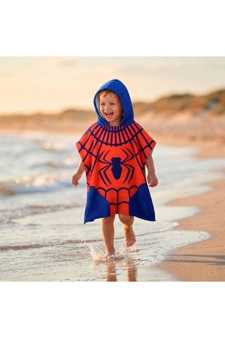 Mantellina da bagno con cappuccio Spider-Man Avengers Marvel - Rosso