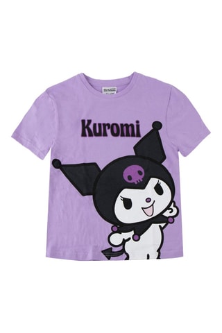 T-shirt Kuromi Hello Kitty Sanrio - Nero e viola