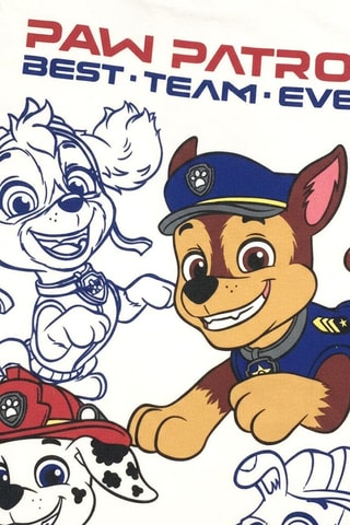 T-shirt e shorts Paw Patrol - Bianco