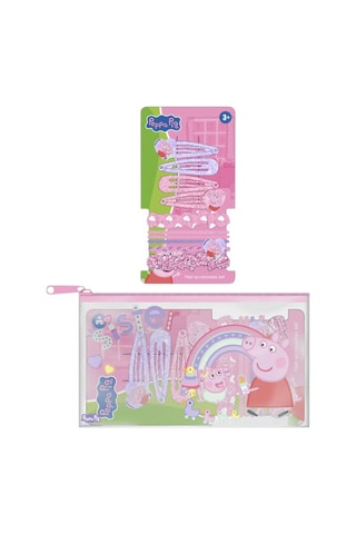 Trousse con accessori Peppa Pig - 10 pezzi - Rosa