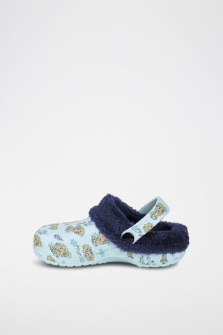 Sabot 2 in 1 in pelliccia di montone Elsa Frozen Disney - Azzurro - Blu