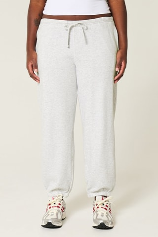 Pantalon baggy polaire - Gris clair chiné