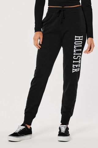 Jogging polaire taille haute - Noir