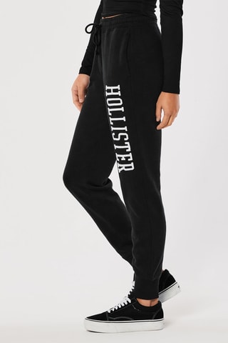 Jogging polaire taille haute - Noir