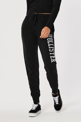 Jogging polaire taille haute - Noir