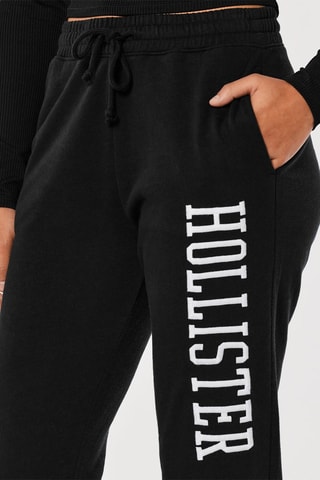 Jogging polaire taille haute - Noir