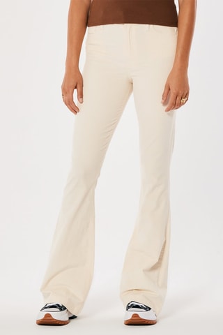 Flare Broek Hoge Taille - Ecru