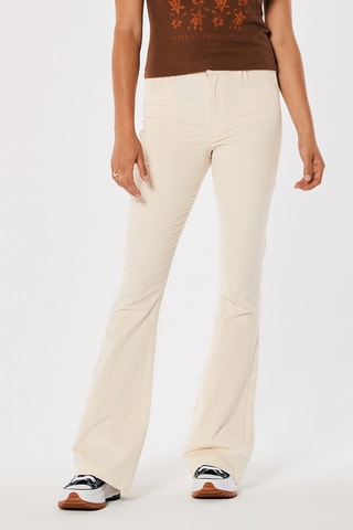 Flare Broek Hoge Taille - Ecru