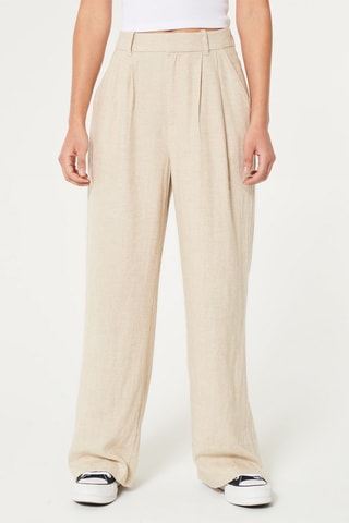 Linnen Broek Wide Legs - Ecru