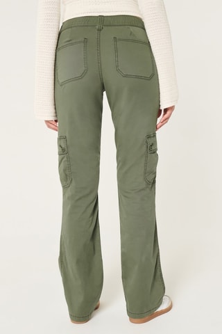 Pantalon bootcut - Vert olive