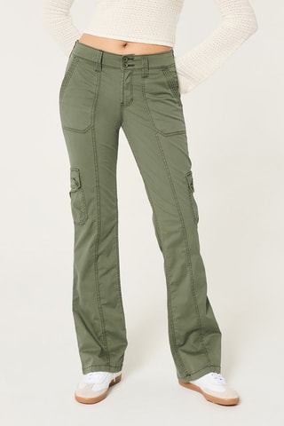 Pantalon bootcut - Vert olive