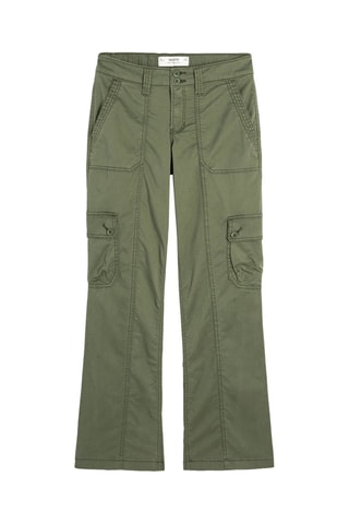 Pantalon bootcut - Vert olive