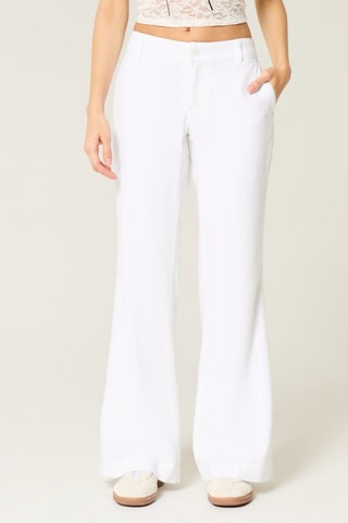 Linnen Broek Flare - Wit
