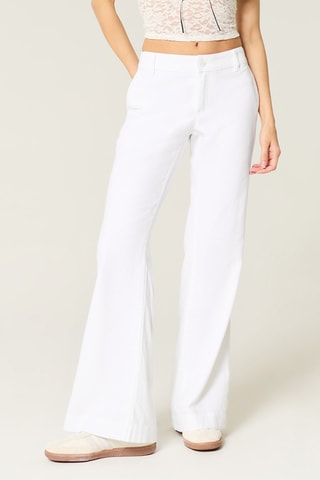 Linnen Broek Flare - Wit