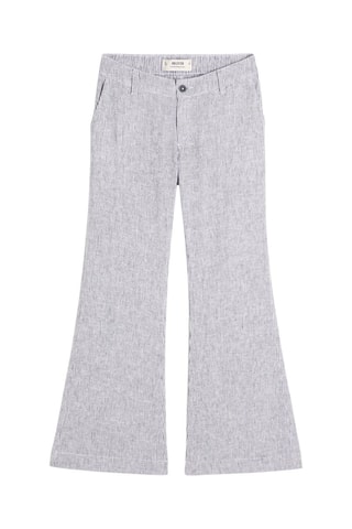 Linnen Broek Flare - Marineblauw