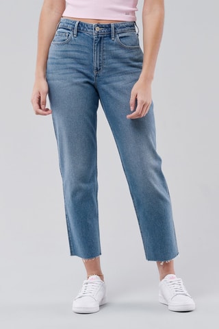 Jean mom taille haute - Bleu clair