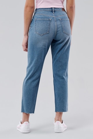 Jean mom taille haute - Bleu clair