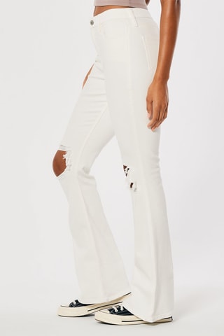 Jeans Flare Cut - Ecru