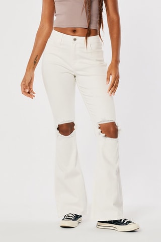 Jeans Flare Cut - Ecru