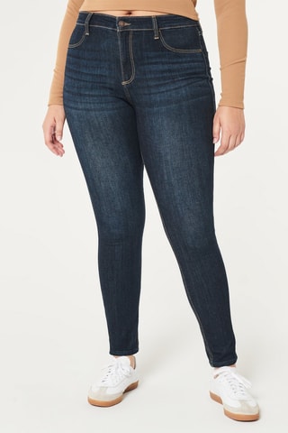 Jeans Hoge Taille - Donkerblauw