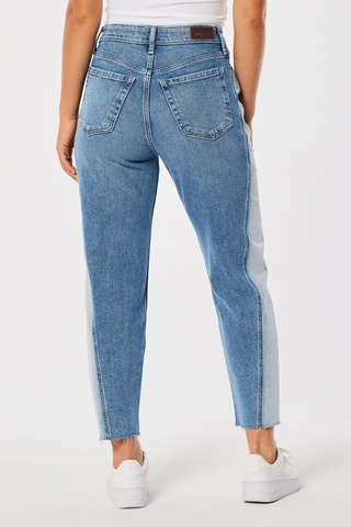 Jeans Hoge Taille Mom - Blauw