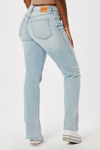 Jeans Hoge Taille Straight Cut - Blauw