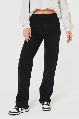 Jeans Dad Hoge Taille - Zwart