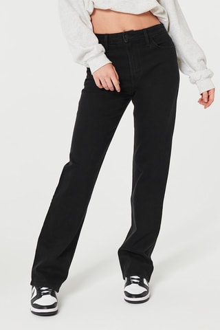 Jeans Dad Hoge Taille - Zwart