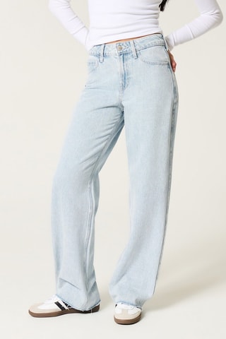 Jeans Baggy Hoge Taille - Hemelsblauw