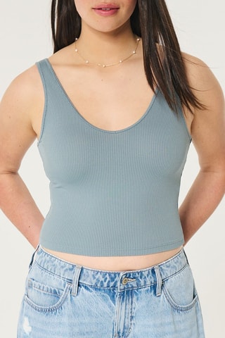 Crop Top - Blauwgrijs