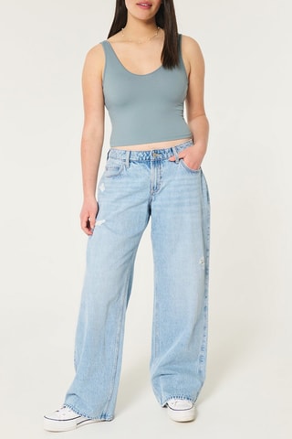 Crop Top - Blauwgrijs